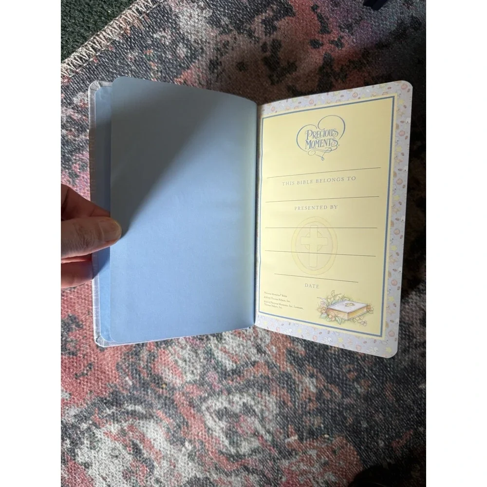Vintage Precious Moments Small Hands Bible [NKJ, Hardcover] - 1982